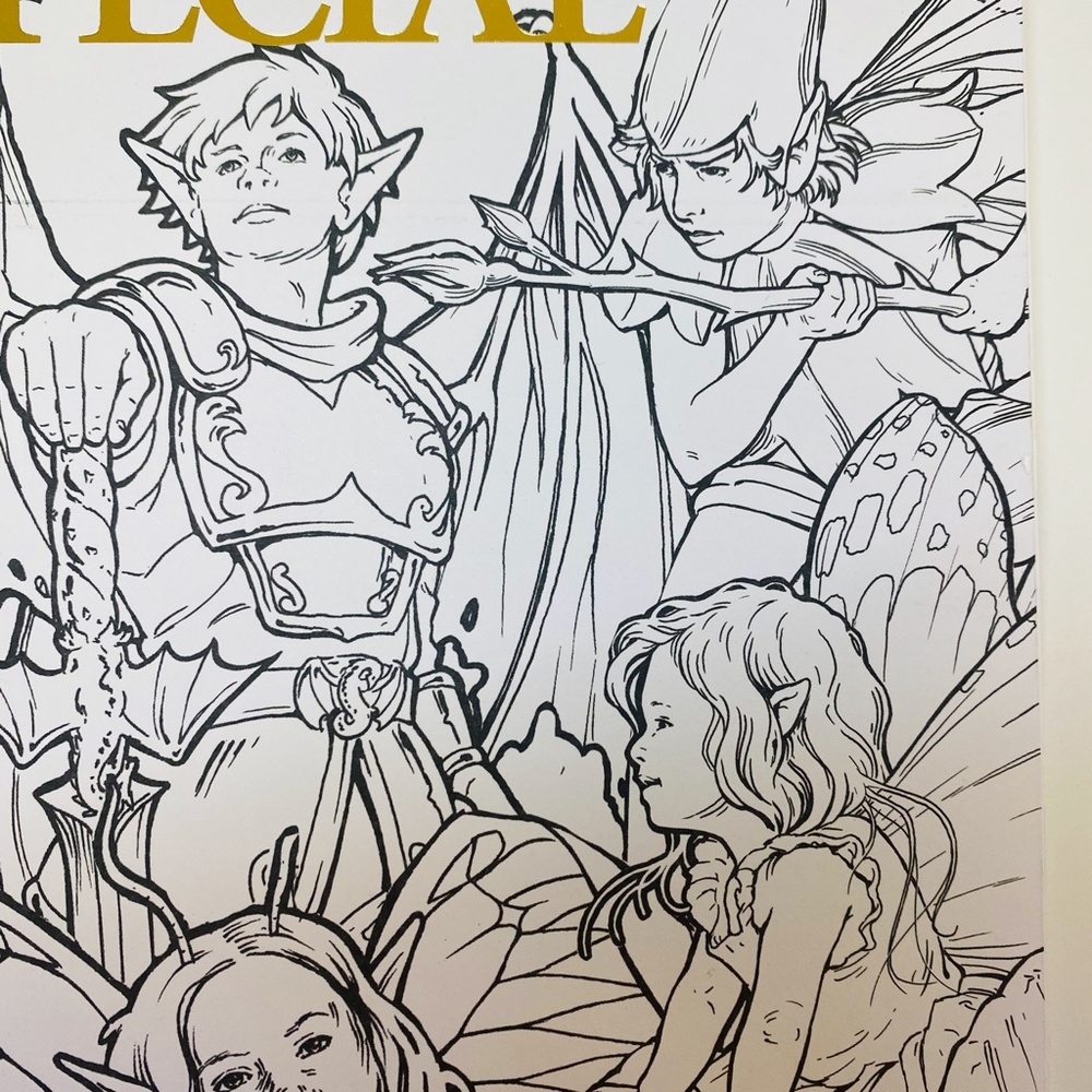 Colouring Heaven Coloring Book Nouveau Fairies Special Issue # 72 Rare 40 Sheets - Picture 3 of 5